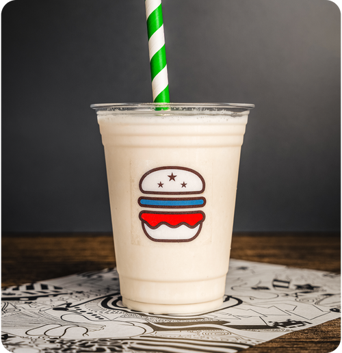 Toffee Apple - Thick hand-spun vanilla shake with toffee apple sauce.