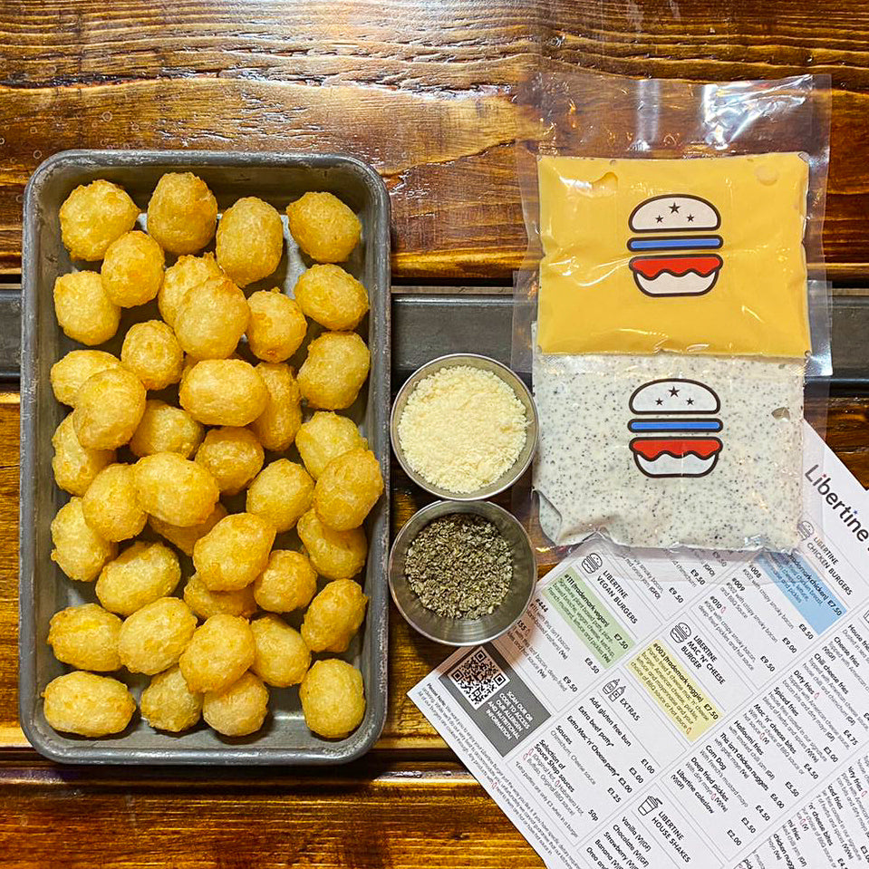 Truffle + Parmesan Tater Tots (Serves 2)